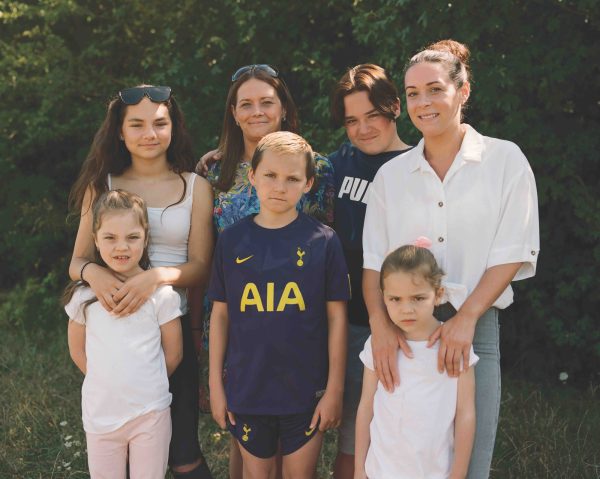 Photograph of a family by Leonn Ward