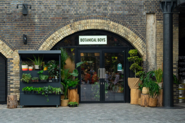 Exterior of the Botanical Boys new store in Coal Drops Yard