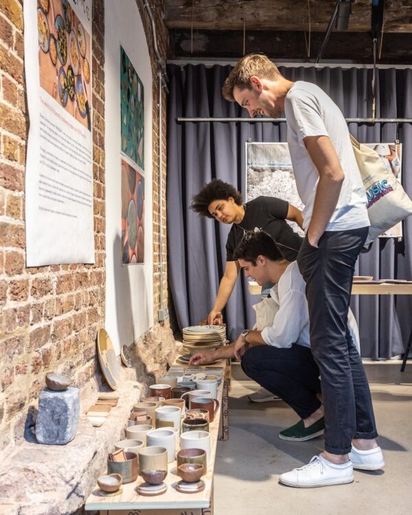 People visiting the Granby Workshop pop up in King's Cross