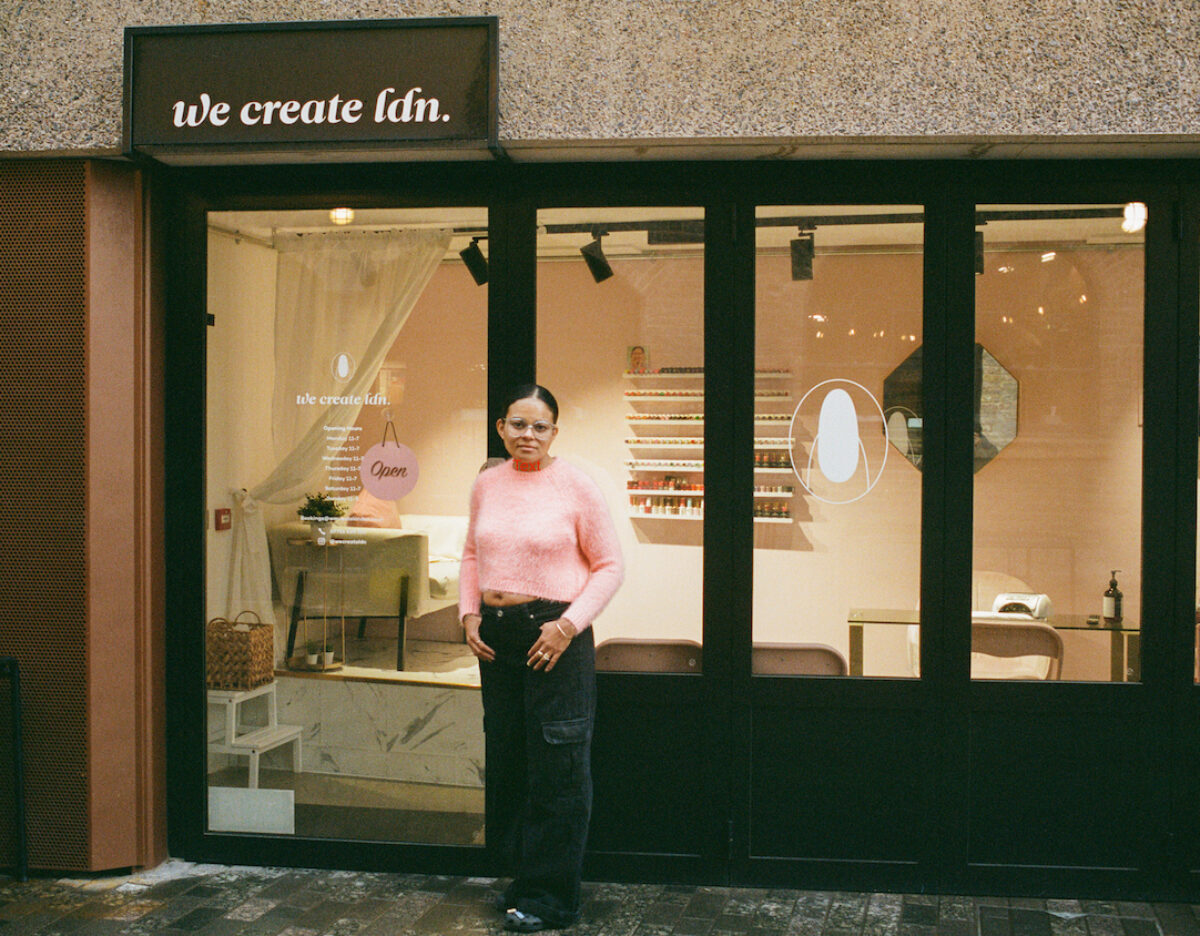Exterior of We Create London salon on Lower Stable Street